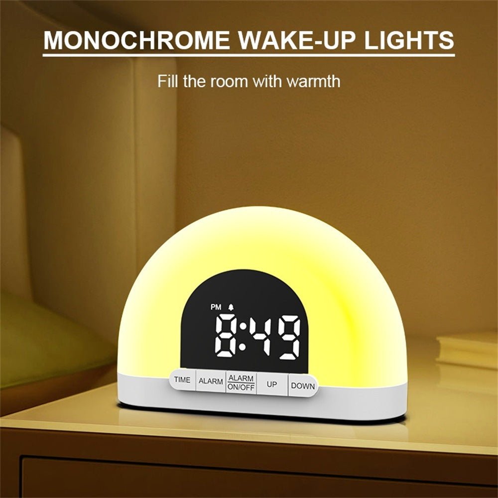 Simulated Electronic Alarm Clock Lamp