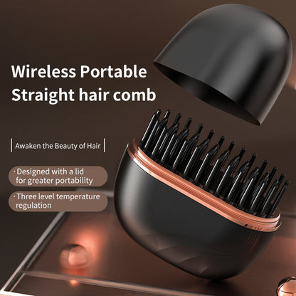 Mini Hair Straightening Comb Wireless