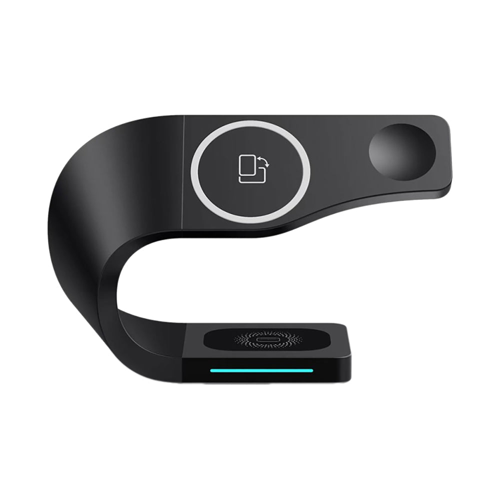 3-In-1 Wireless Charger Black