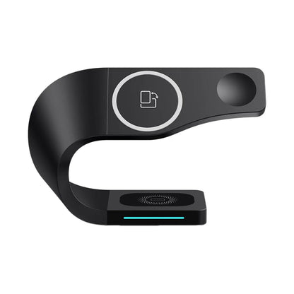 3-In-1 Wireless Charger Black