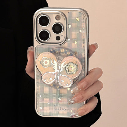 Gilding Phone Case Rotating Bow Magnetic Bracket