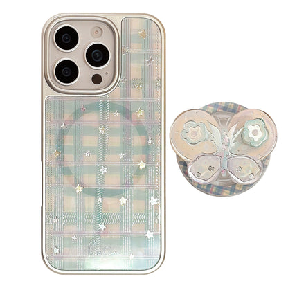 Gilding Phone Case Rotating Bow Magnetic Bracket