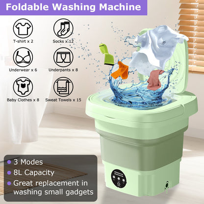 1Pc Portable Washing Machine Foldable Laundry Machine