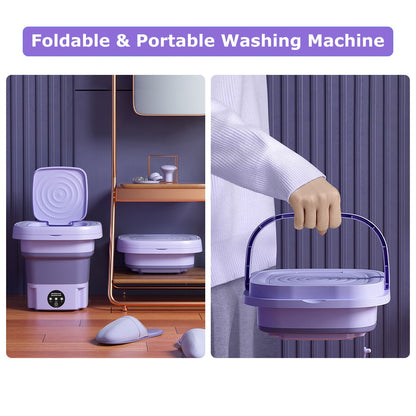 1Pc Portable Washing Machine Foldable Laundry Machine